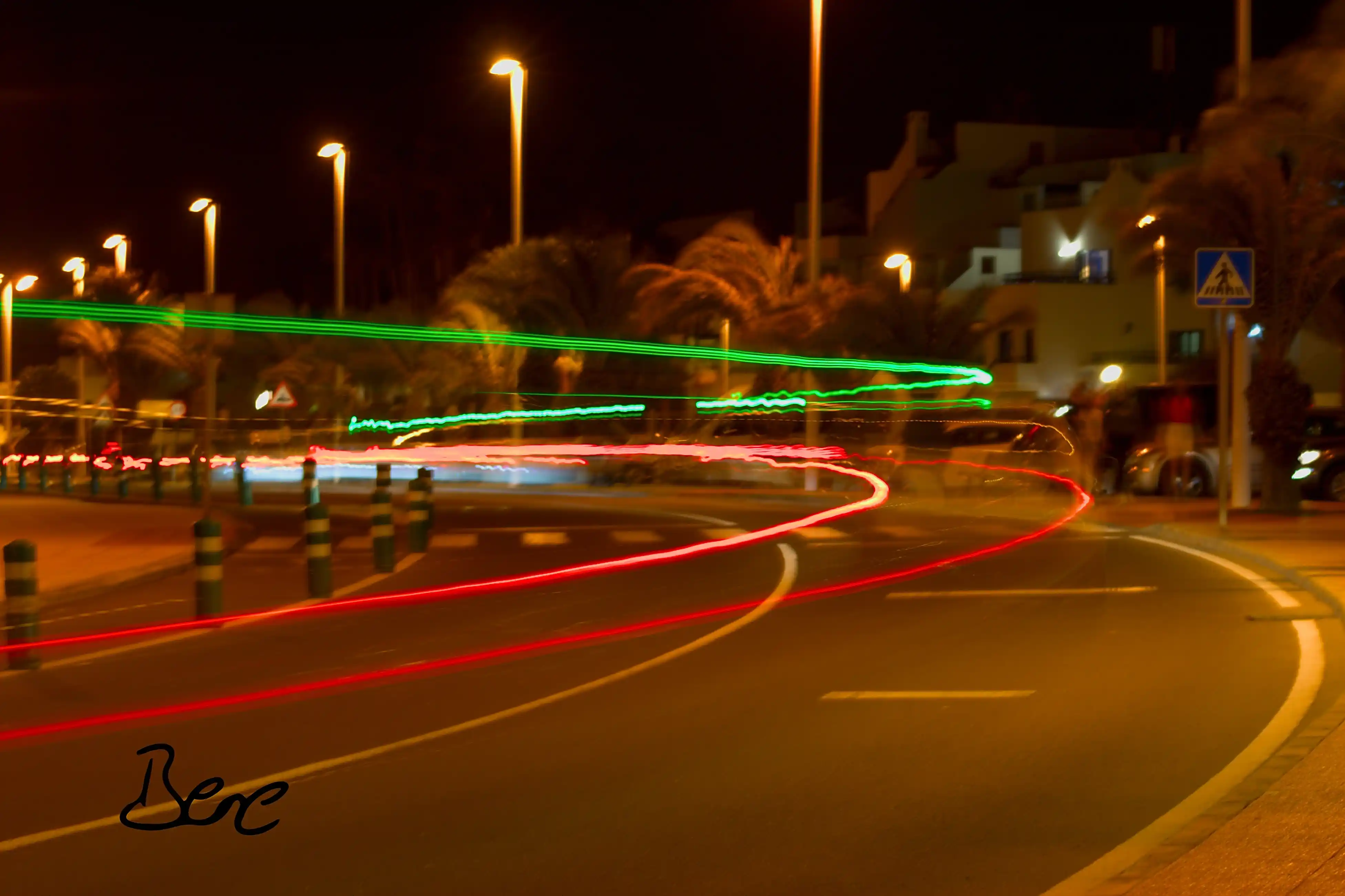 Long exposure at the street